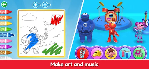 Gameplay screenshot 3 from Sesame Street Games Club - Educational game